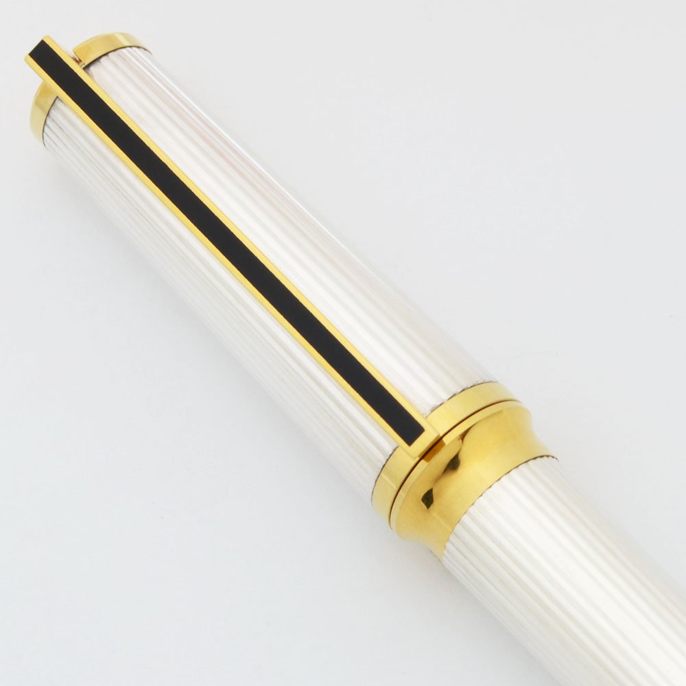 【美品】S.T DUPONT paris  ボールペン S.T. Dupont Ballpoint Pen | Silver & Blue Défi